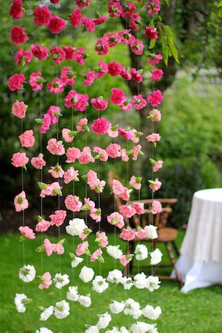 Cómo hacer cortinas de papel para bodas con paso a paso