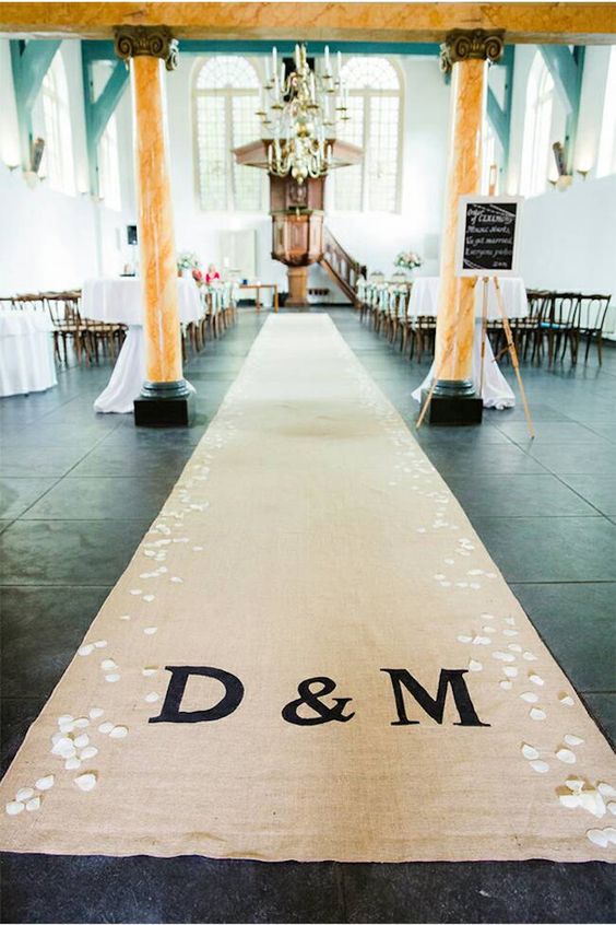 Como decorar el pasillo central de ceremonias de boda Boda Jardín diseño