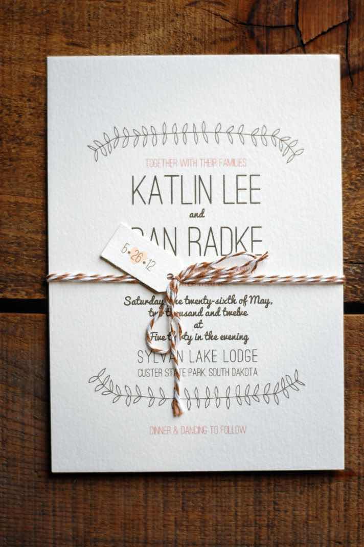 22 Ideas de Invitaciones Rusticas y Originales para Bodas