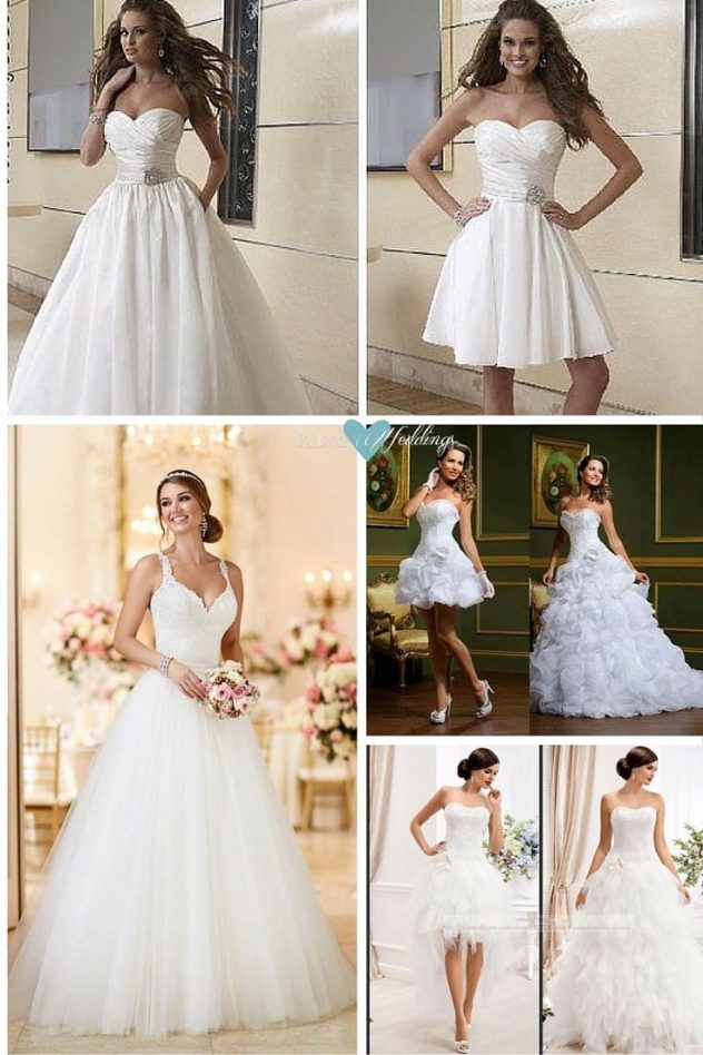 Vestidos de novia desmontables: magia, belleza y practicidad.