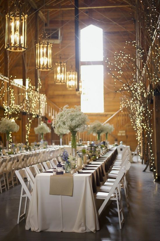 A barn, baby's breath and lots of love is all you need for a fantastic combination! Photography Melissa McCrotty Photography.