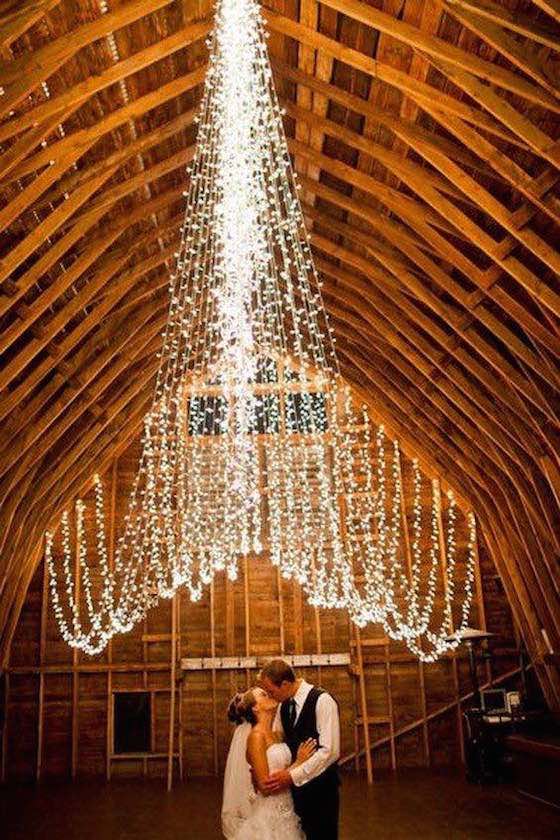 Romantic barn wedding.