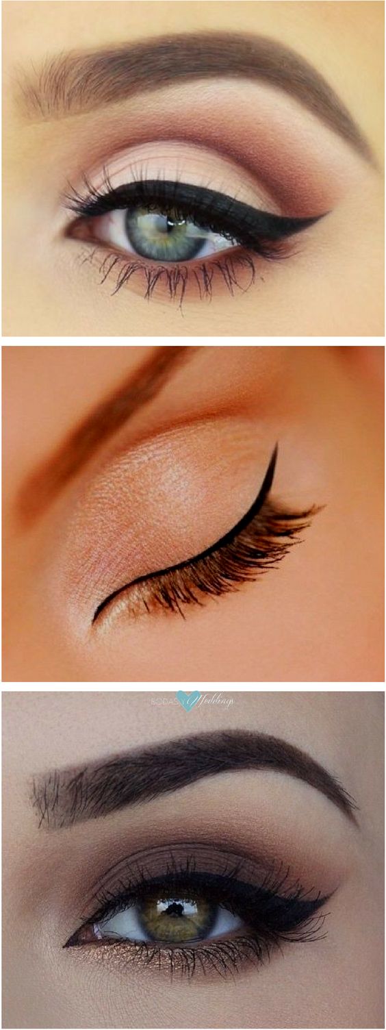 eye makeup for white dress step by step