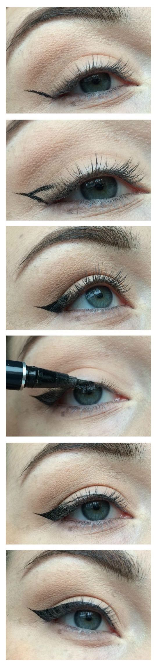 In-depth step-by-step tutorial demonstrating a foolproof method for creating supersharp cat-eye wings by lylhrs.