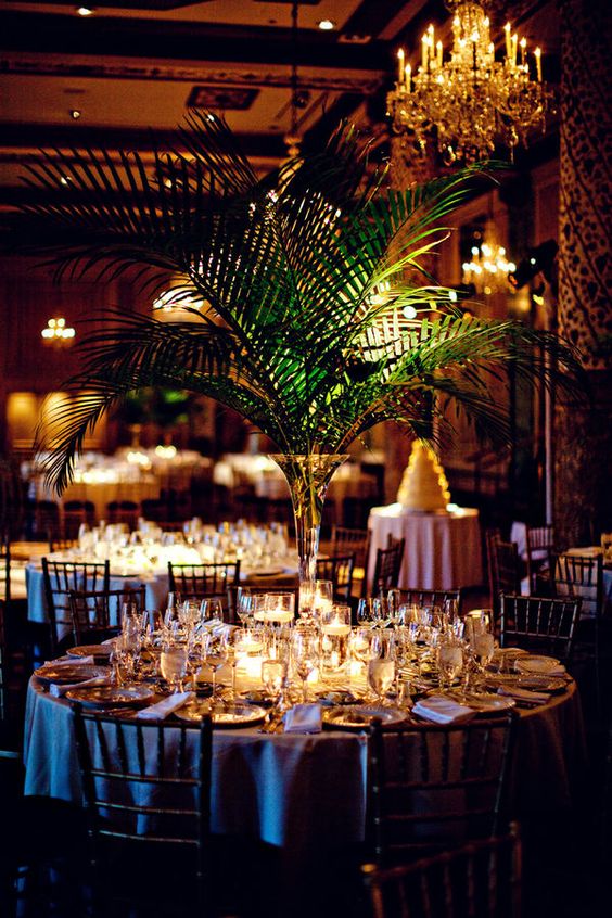 Boda con temática tropical en Chicago. Fotografía: Olivia Leigh Photographie.