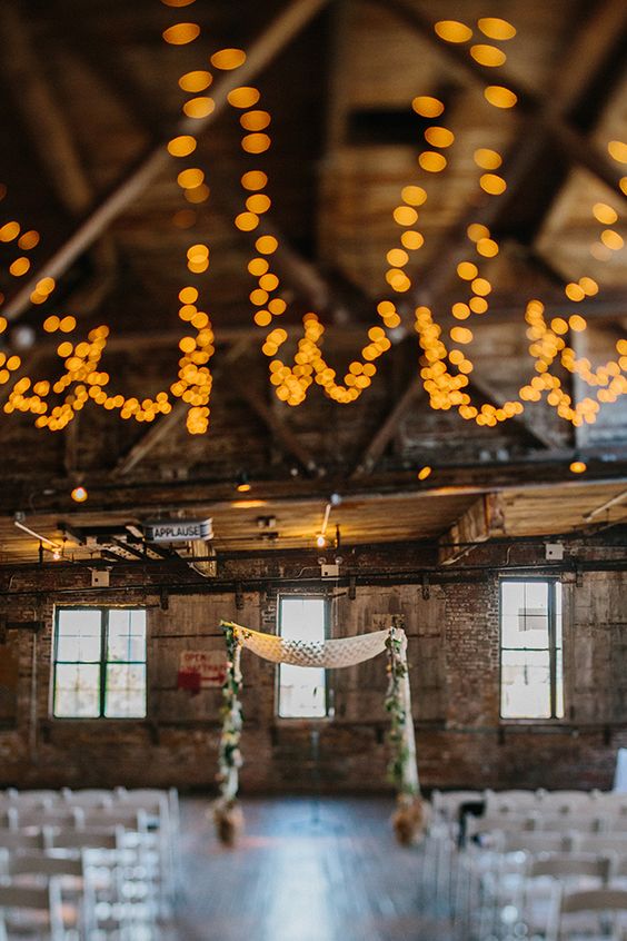 Raw space: Greenpoint Loft wedding in Brooklyn, NY by lindseymevents and Therese Winberg Photography.