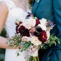 Elegant plum wedding inspiration. Photo by Jenna Henderson.