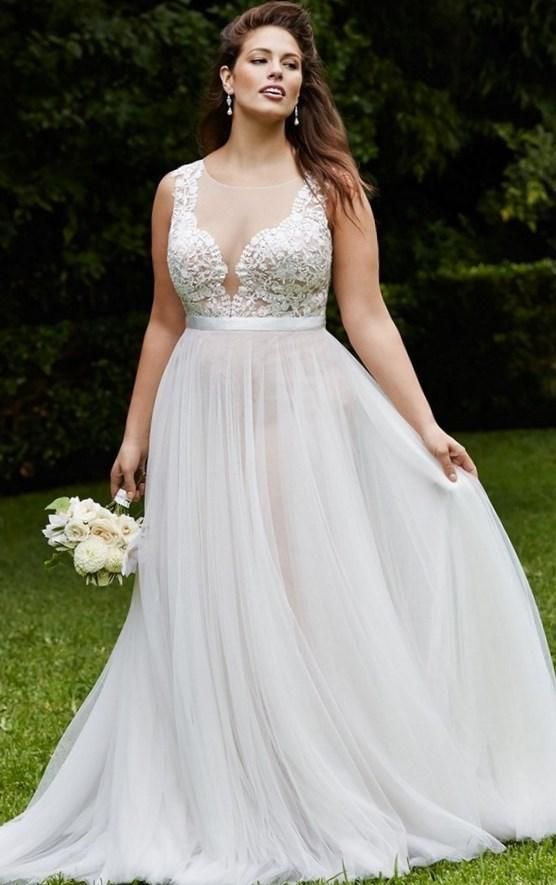 Gabor Wedding Dress Sexy Body Hugging PLUS SIZE Bridal Gown