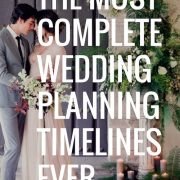 The most complete wedding planning timeline ever! Photography: Sara Winward.