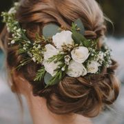 Flower crowns are a winning wedding hair accessory.