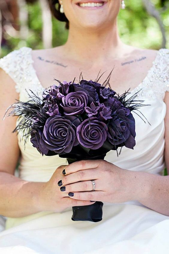 Bridal Bouquets without Flowers for Non-Traditional Brides