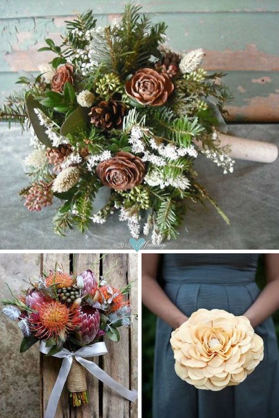 Bridal Bouquets without Flowers for Non-Traditional Brides