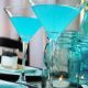 Blue lemon Martini recipe. A perfect fit for beach, modern or industrial weddings.