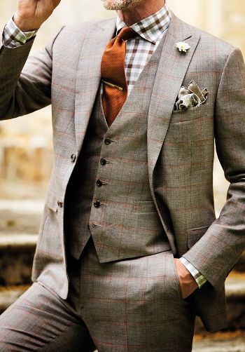 tweed wedding outfit