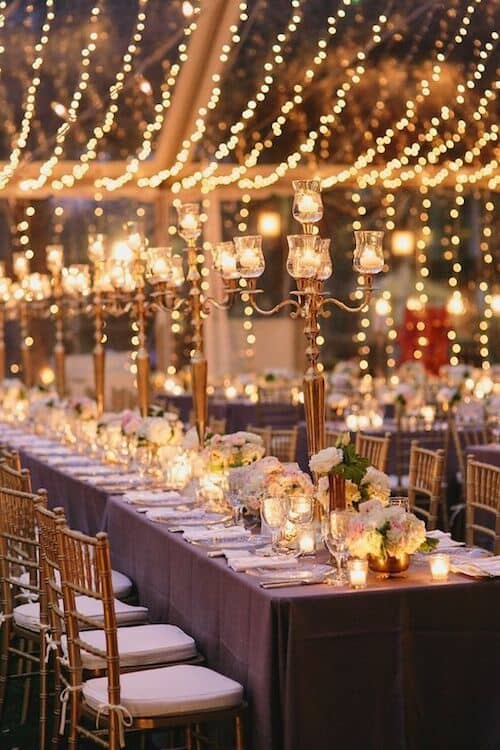 Wedding store table lights