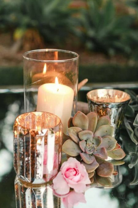 Boho folk weddings can leverage candlelight as well. Photography by stevesteinhardt.