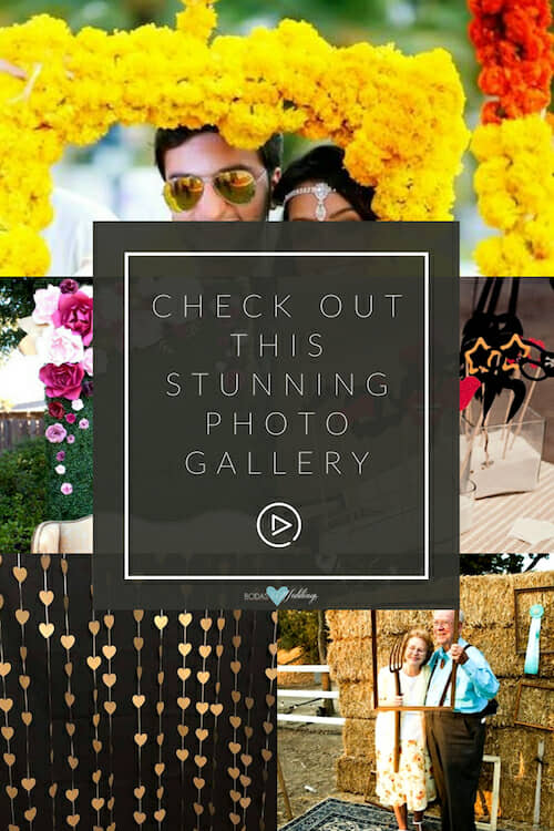 Check out this original wedding photo booth ideas gallery!