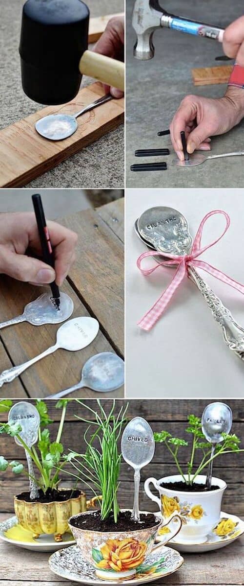 Stamped spoons.