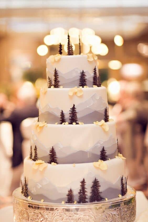 25 Enchanted Forest Themed Wedding Cakes That Will Surprise You