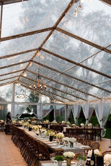 Photo Gallery: Creative Wedding Tent Decor Ideas