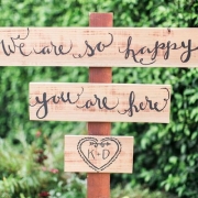 Welcome wedding sign for a cute garden wedding. Love the fonts they picked and the heart design. Virginia Beach.