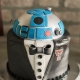 Best groom's cake ideas. R2D2 in Texas Tech University groom attire. Photographer: Binford Creative Photography.