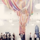 Go big or go home. DIY the best chiffon fabric ceremony backdrop ever!