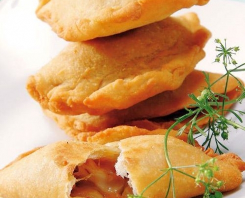 Empanadas para bodas campestres de queso y cebolla, ¡que delicia!
