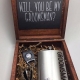 Once you have chosen your groomsmen, you gotta ask them. Start getting them ready for the big day with this proposal box. Ships from Northborough, Massachusetts. Get yours here!